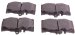Beck Arnley  087-1681  Semi-Metallic Brake Pads (0871681, 871681, 087-1681)