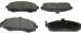 Beck Arnley  087-1707  Semi-Metallic Brake Pads (0871707, 871707, 087-1707)