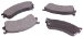 Beck Arnley  087-1564  Semi-Metallic Brake Pads (0871564, 087-1564, 871564)
