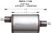 MagnaFlow 11366 Satin Finish Stainless Steel Muffler - 2.5in. Inlet / Outlet, Center / Offset, 4in. x 9in. Oval, 11in. Body Length, 17in. Overall Length (11366, M6611366)